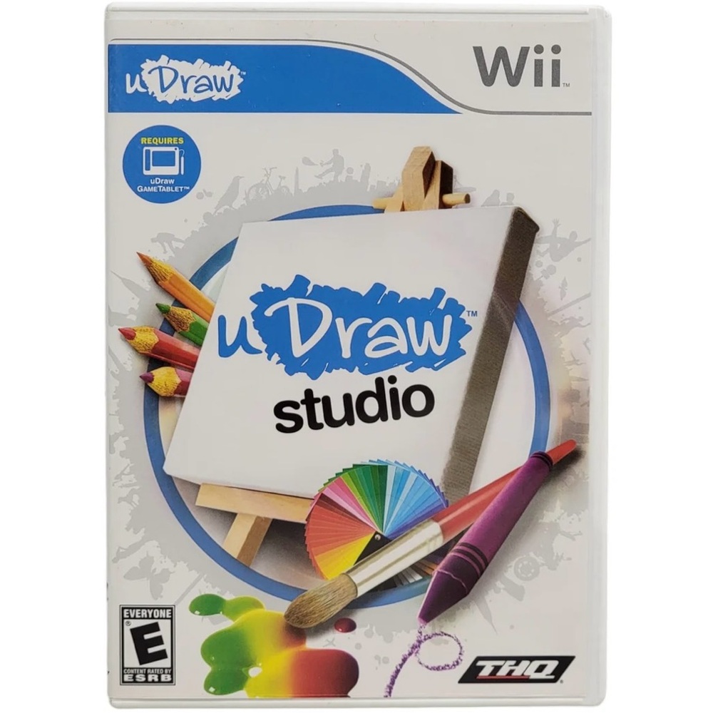 Nintendo Wii Console u Draw Studio CD Game